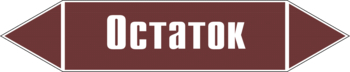 Маркировка трубопровода "остаток" (пленка, 716х148 мм) - Маркировка трубопроводов - Маркировки трубопроводов "ЖИДКОСТЬ" - Магазин охраны труда и техники безопасности stroiplakat.ru